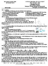 Đề thi tuyển sinh vào Lớp 10 THPT môn Hóa học (Chuyên) - Năm học 2019-2020 - Sở giáo dục và đào tạo Quảng Bình